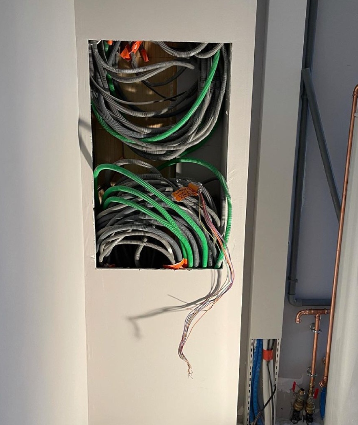 Câblage électrique encastré