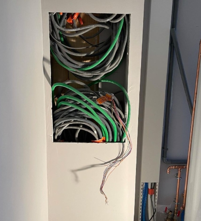 Câblage électrique encastré